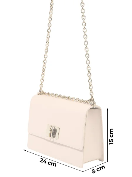 Кожена чанта Furla розово