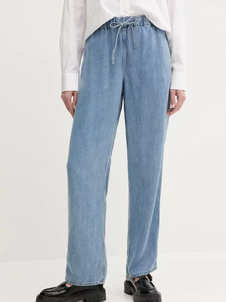 Дънки Samsoe Samsoe SAHOYSA с висока талия синьо