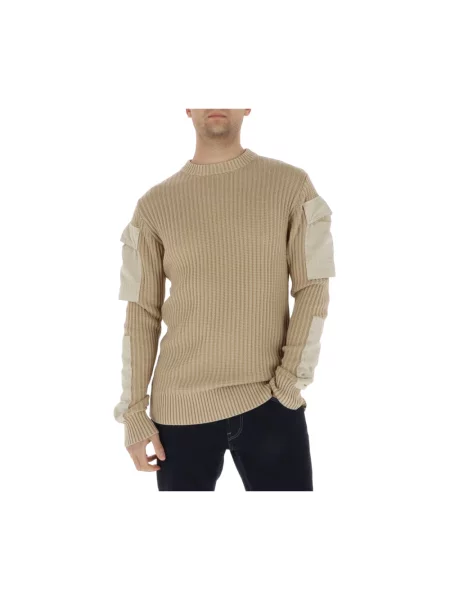 Dzianinowy sweter G-star beżowy