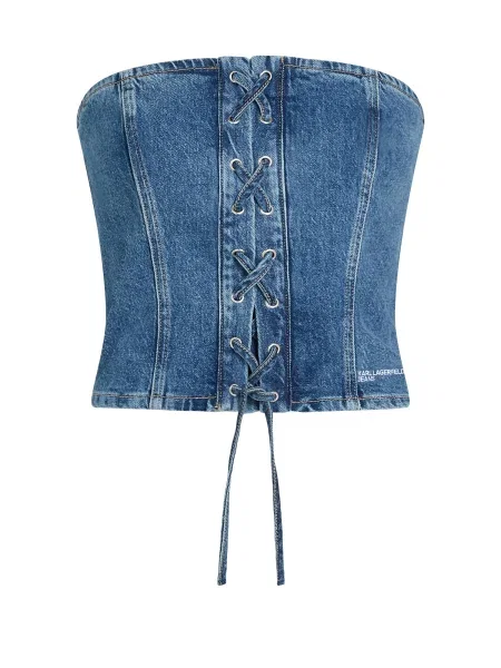 KARL LAGERFELD JEANS Top denim albastru