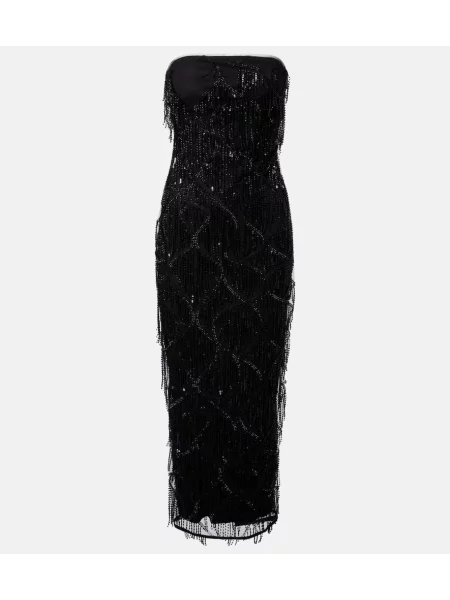 Rochie midi Rotate până la genunchi de costum negru