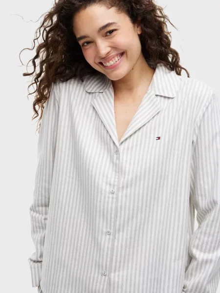 У смужку піжама Tommy Hilfiger сіра