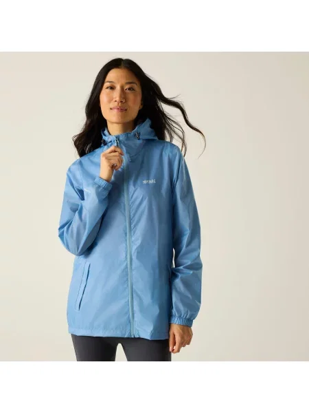 Kurtka trekkingowa Pack It Jacket III kieszonkowa przeciwdeszczowa niebieska