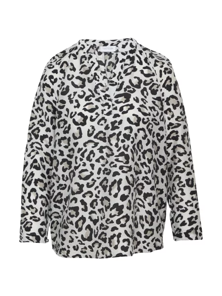 COMMA Bluza siva črna