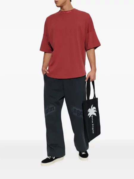 Tricou Palm Angels cu imagine clasic roșu