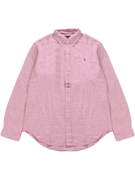 Polo Polo Ralph Lauren în carouri cu imagine albastru