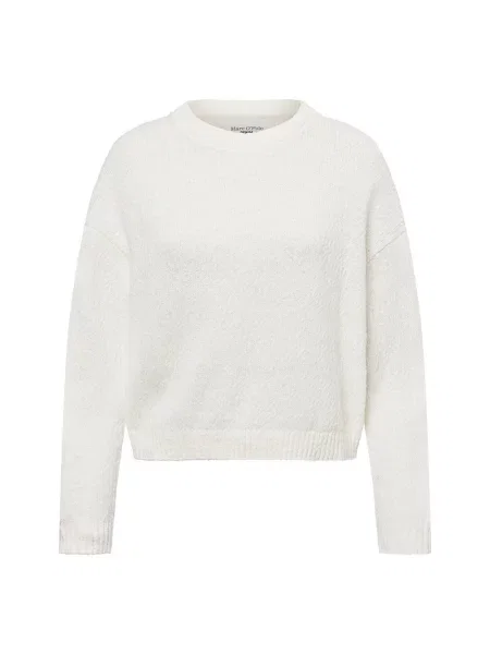 Marc O'Polo Denim Sweter z dzianiny Kobiety jednolity S biały