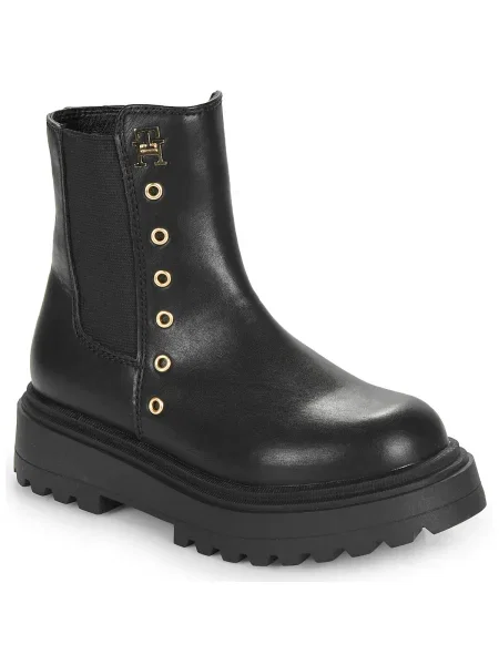 Členková obuv Tommy Hilfiger čierna