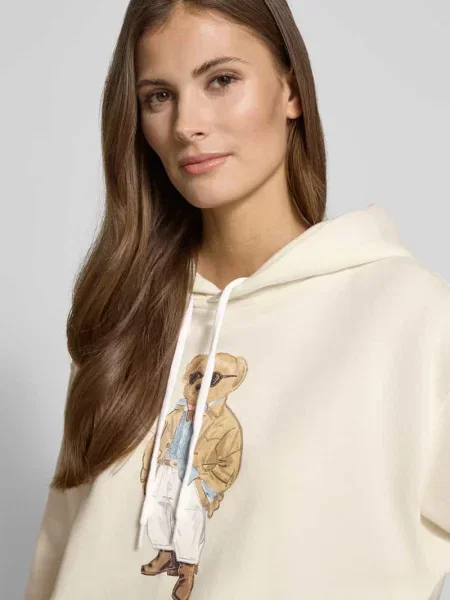 Bluza z kapturem Polo Ralph Lauren polarowa beżowa