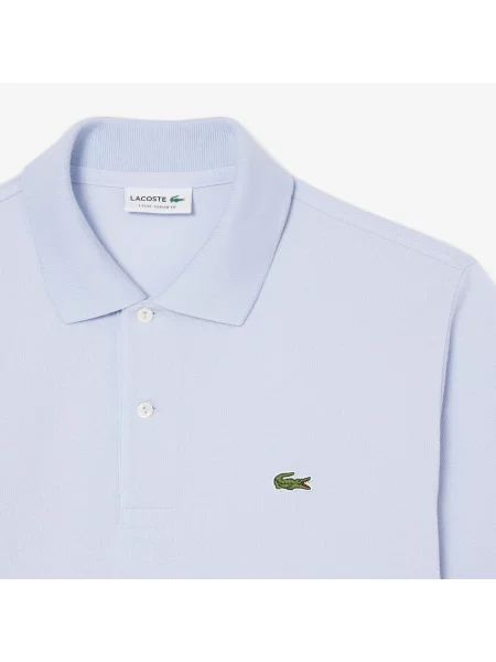 Поло Lacoste голубое