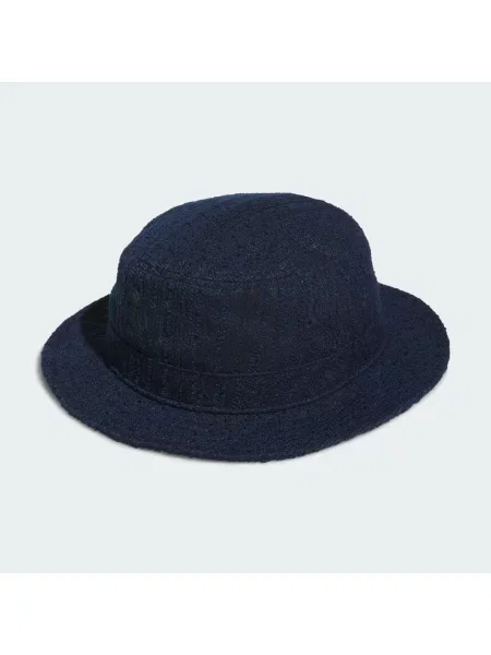 BOUCLE BUCKET HAT granatowy