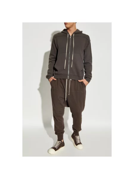 Bluza Rick Owens z kaszmiru brązowa