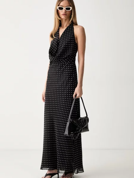 Rotate rochie halter negru