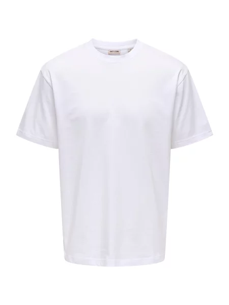 Only & Sons Tricou ONSFRED EIFFEL nisipiu / albastru închis / roșu pepene alb