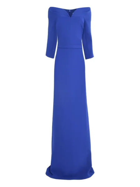 Sukienka Safiyaa plisowana niebieska