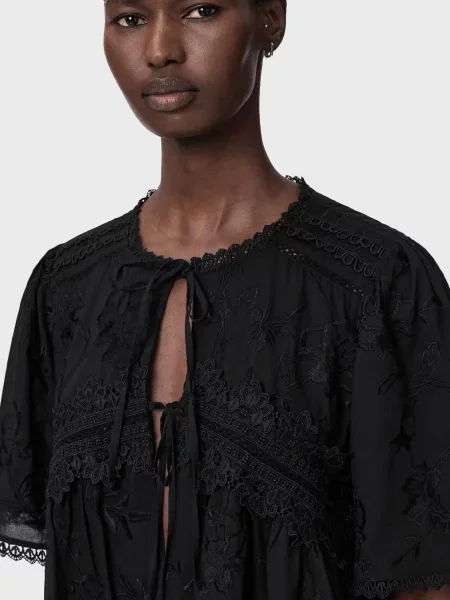 Блуза Allsaints чорна