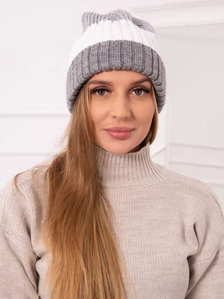 Șapcă Kesi din fleece alb