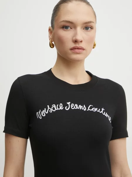 Póló Versace Jeans Couture fekete