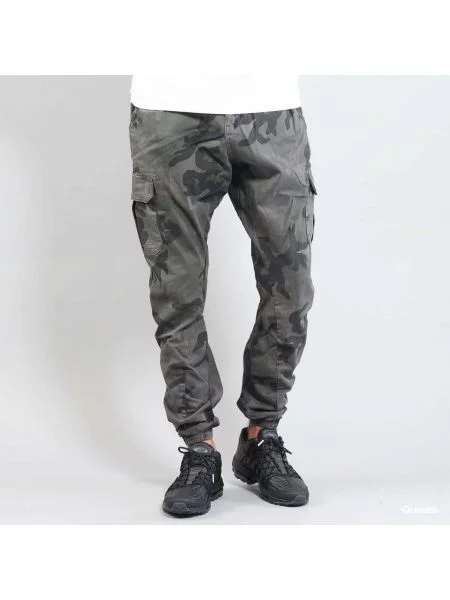 Spodnie Urban Classics Camo Cargo Jogging Pants Camo Grey S szare