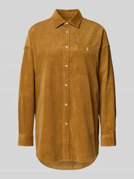 Bluzka koszulowa o kroju relaxed fit ze sztruksu Polo Ralph Lauren