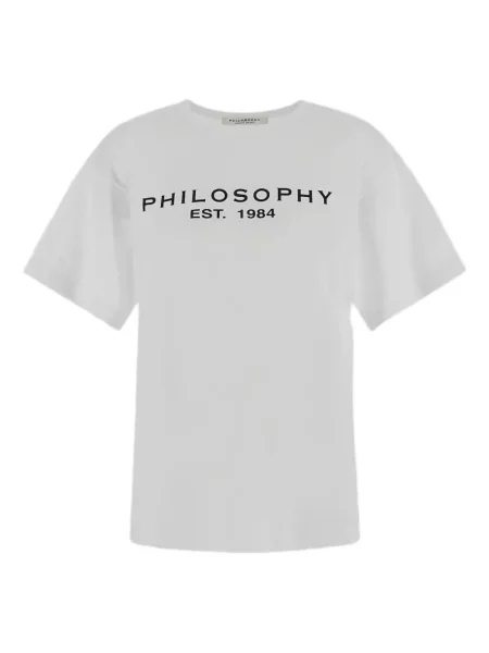 Tricou Philosophy Di Lorenzo Serafini cu imagine alb