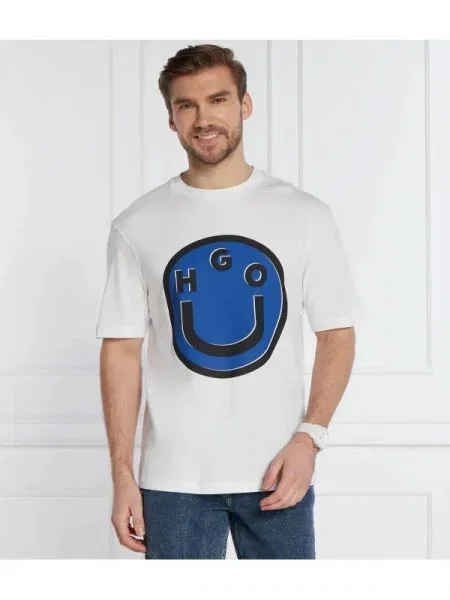 Hugo Blue Tricou Nimper alb