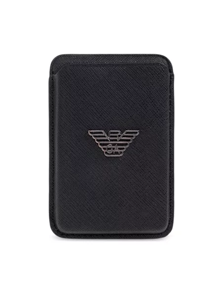 Etui na karty kredytowe Emporio Armani czarny