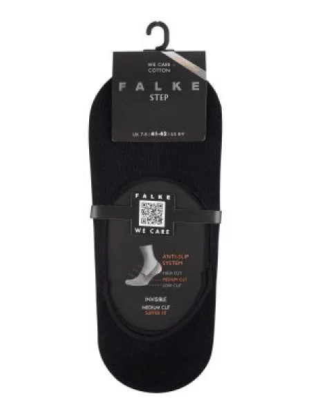 Skarpetki stopki z detalem z logo model ‘Step Medium Cut’ Falke granatowe