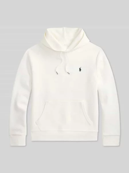 Bluza z kapturem o kroju regular fit z mieszanki bawełny Polo Ralph Lauren biała