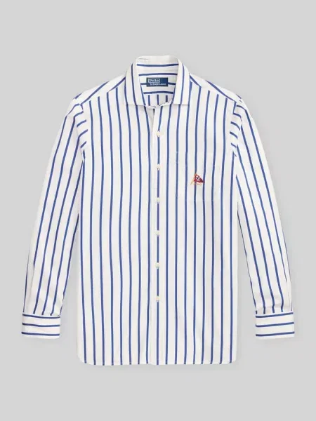 Koszula casual o kroju relaxed fit z czystej bawełny Polo Ralph Lauren biała