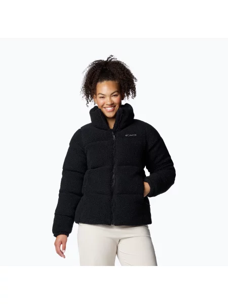 Geacă izolată pentru femei Columbia Puffect Sherpa black negru