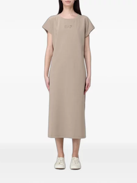 Rochie tip cămașă Ea7 Emporio Armani cu imagine