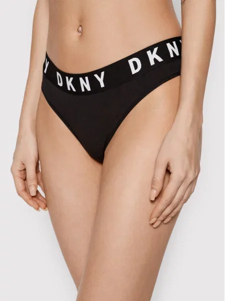DKNY Stringi czarny