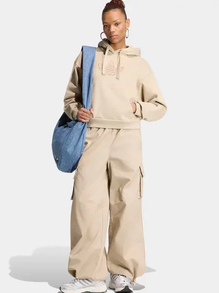 Adidas Originals spodnie cargo Firebird Adilenium beżowe