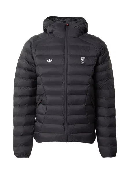 ADIDAS ORIGINALS Geacă de primăvară-toamnă LFC negru alb