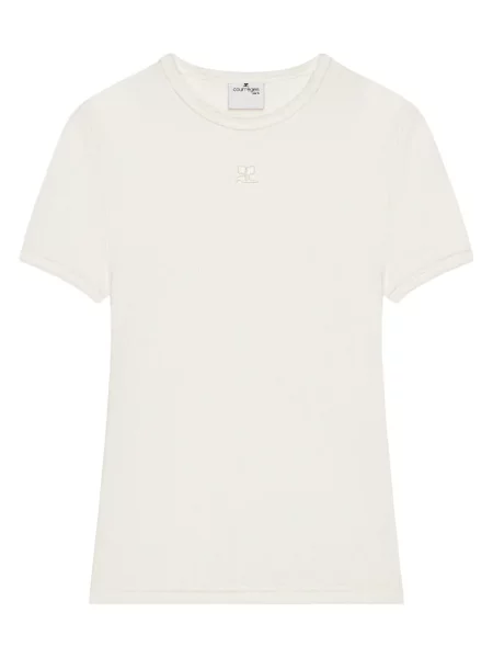Tricou Courreges cu broderie