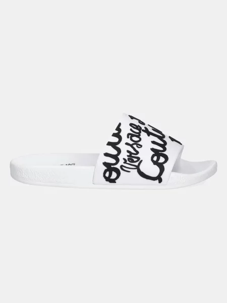 Šľapky Versace Jeans Couture biela