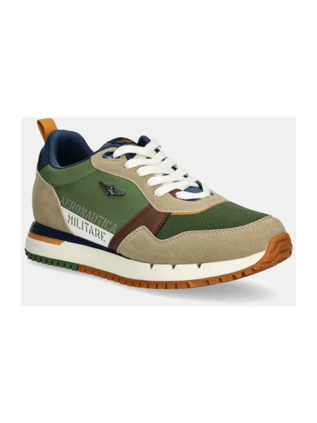 Sneakersy Aeronautica Militare skórzane