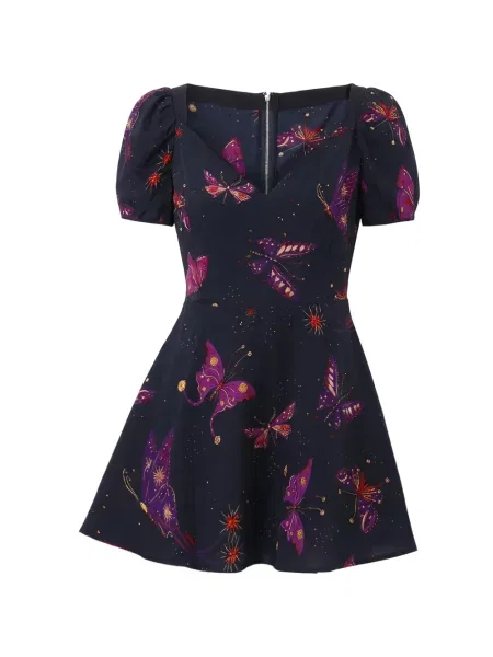 Rochie mini Valentino Garavani cu imagine albastru