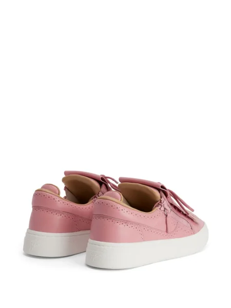 Kožené tenisky Giuseppe Zanotti růžové