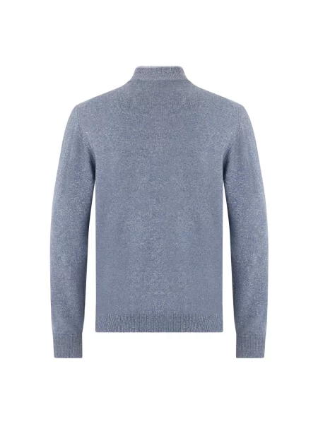 Sweter Fedeli elegancki niebieski