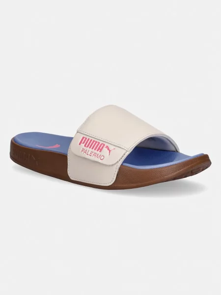 Puma pantofle kožené Leadcat modré