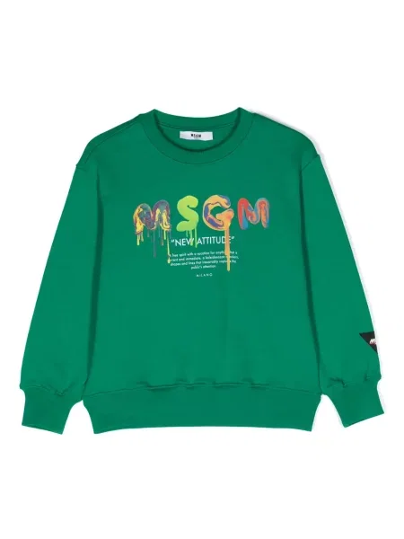 Bluza dziecięca Msgm zielona