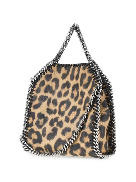 Geantă shopper Stella Mccartney cu imagine cu model leopard
