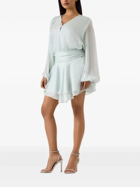Rochie mini Guess evazată verde