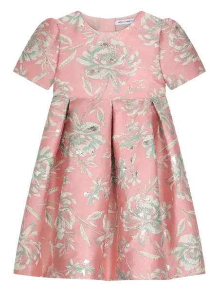 Dětské šaty Dolce & Gabbana růžové