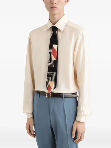 Cravată Dolce & Gabbana cu imprimeu geometric negru