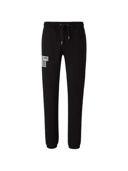 Pantaloni Off-white cu imagine alergare alb