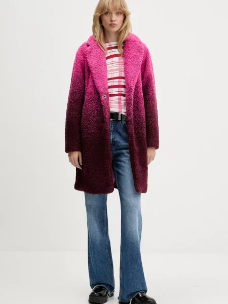 Светр Desigual NORUEGA легкий рожевий