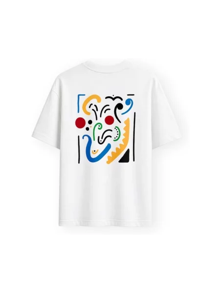 Tricou Organic Monkey alb